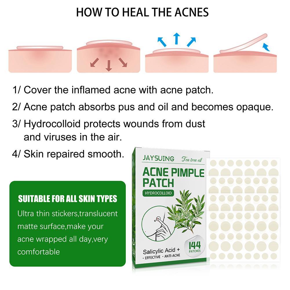Tea Tree Spot Treatment - Tea Tree Oil Acne Patch 144Pcs
