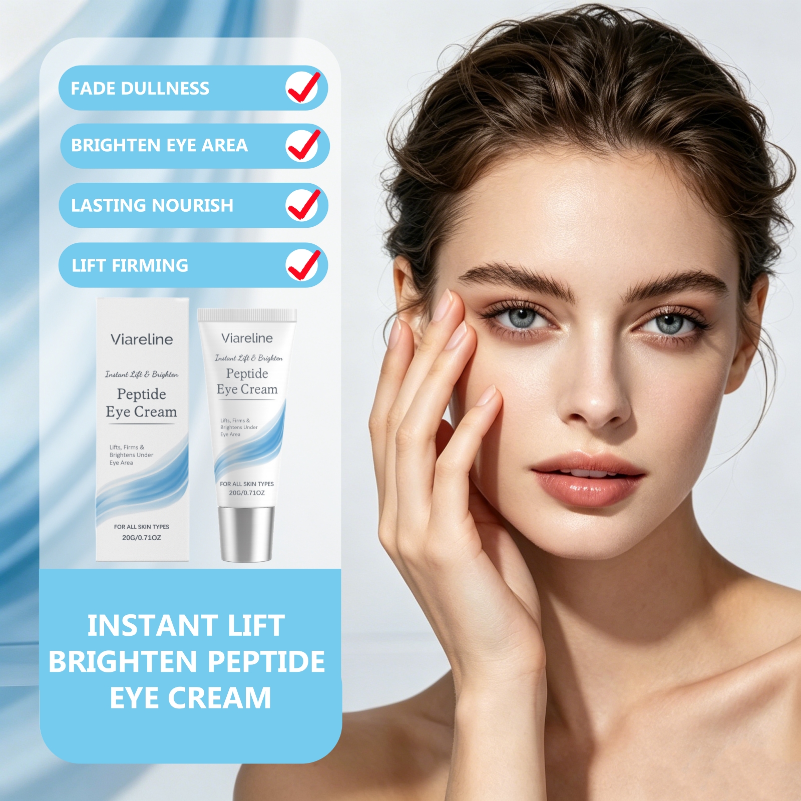 Eye Cream Peptide - Instant Lift Peptide Eye Cream Nourish