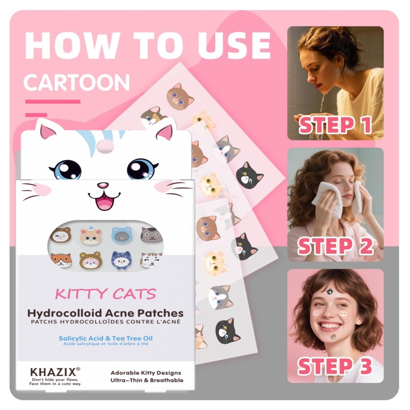 100 new cartoon facial acne pa - Skincare Moisturizer avis et prix