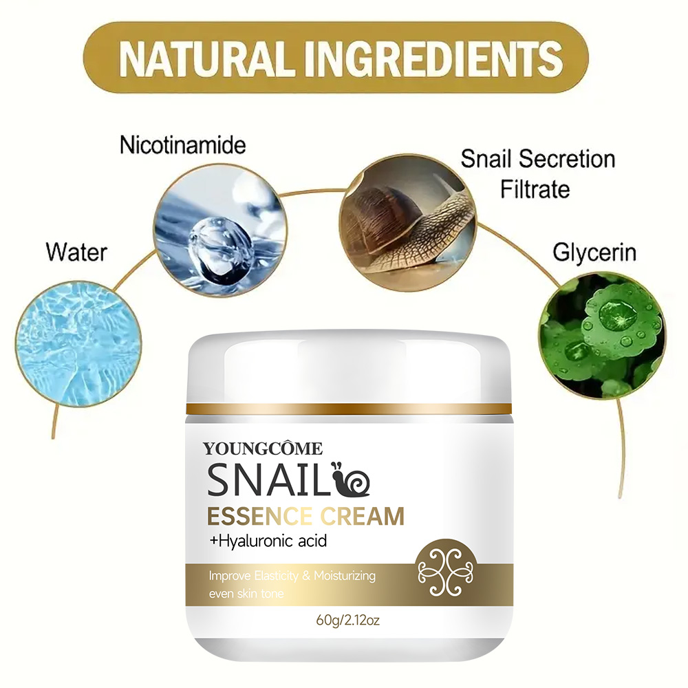 Snail essence cream with hyalu - Skincare Glad2Glow avis et prix