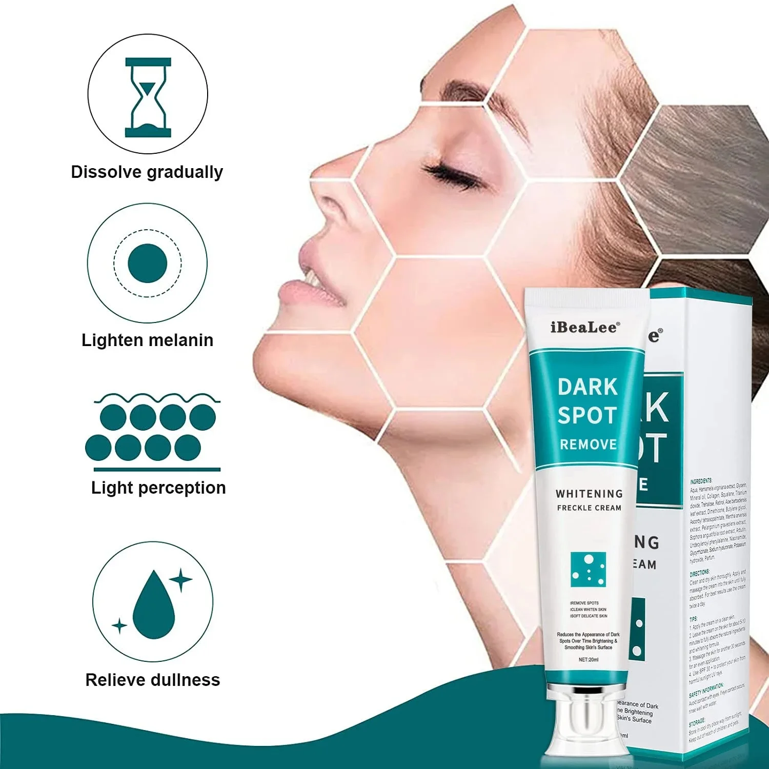 Melasma Brightening Face Cream - Skincare Glad2Glow avis et prix