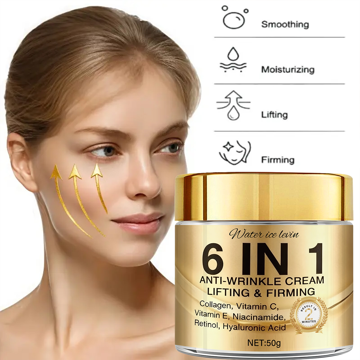 6-In-1 Anti-Wrinkle Cream. Lif - Retinol Vitamin A Cream avis et prix