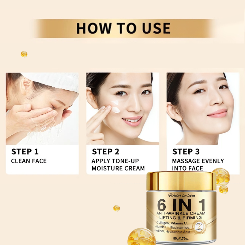 6-In-1 Anti-Wrinkle Cream. Lif - Retinol Vitamin A Cream avis et prix
