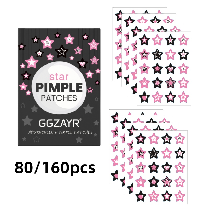 80/160pcs Star Acne Patch Set  - Skincare Moisturizer avis et prix