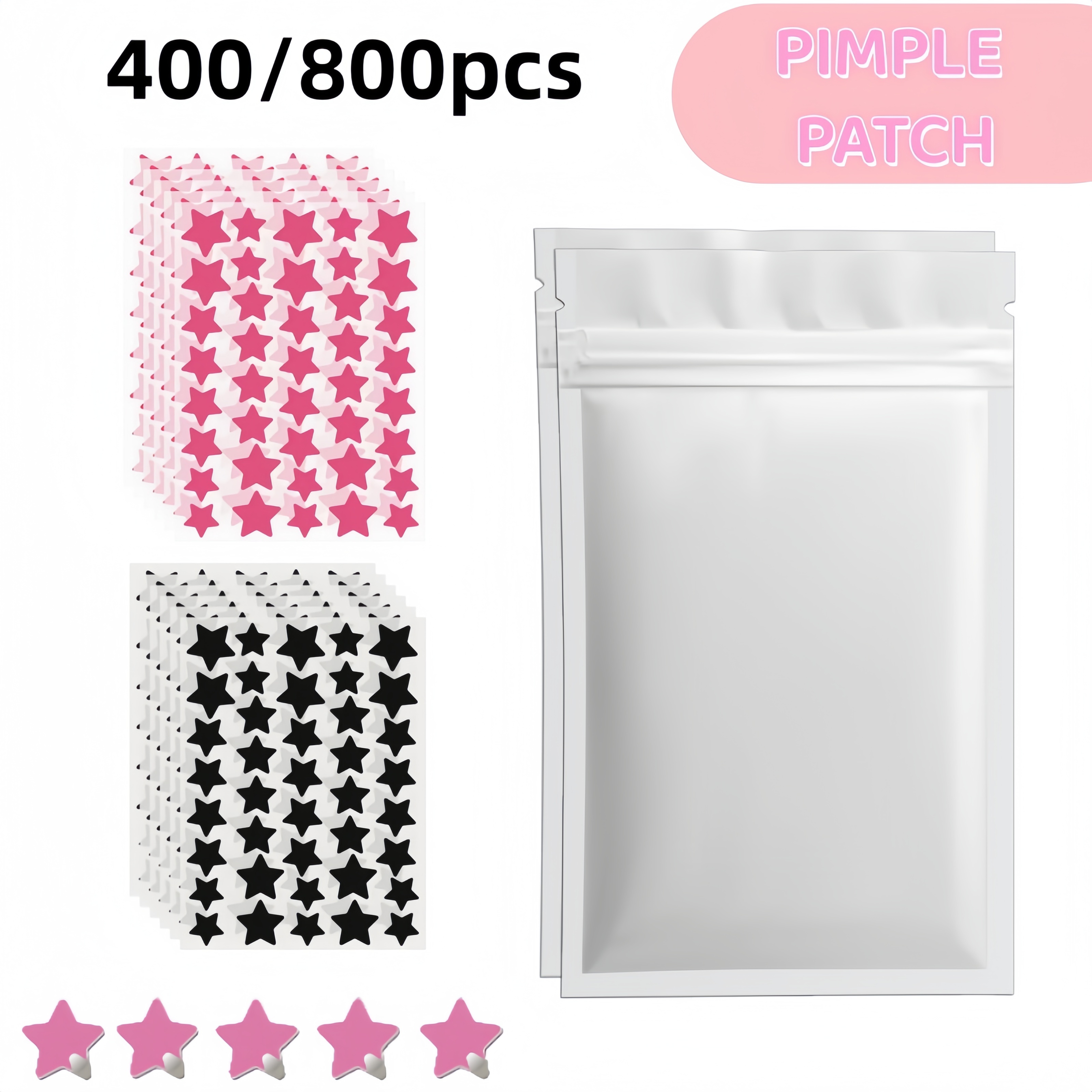 400/800pcs Red & Black Star Pi - Skincare Moisturizer avis et prix