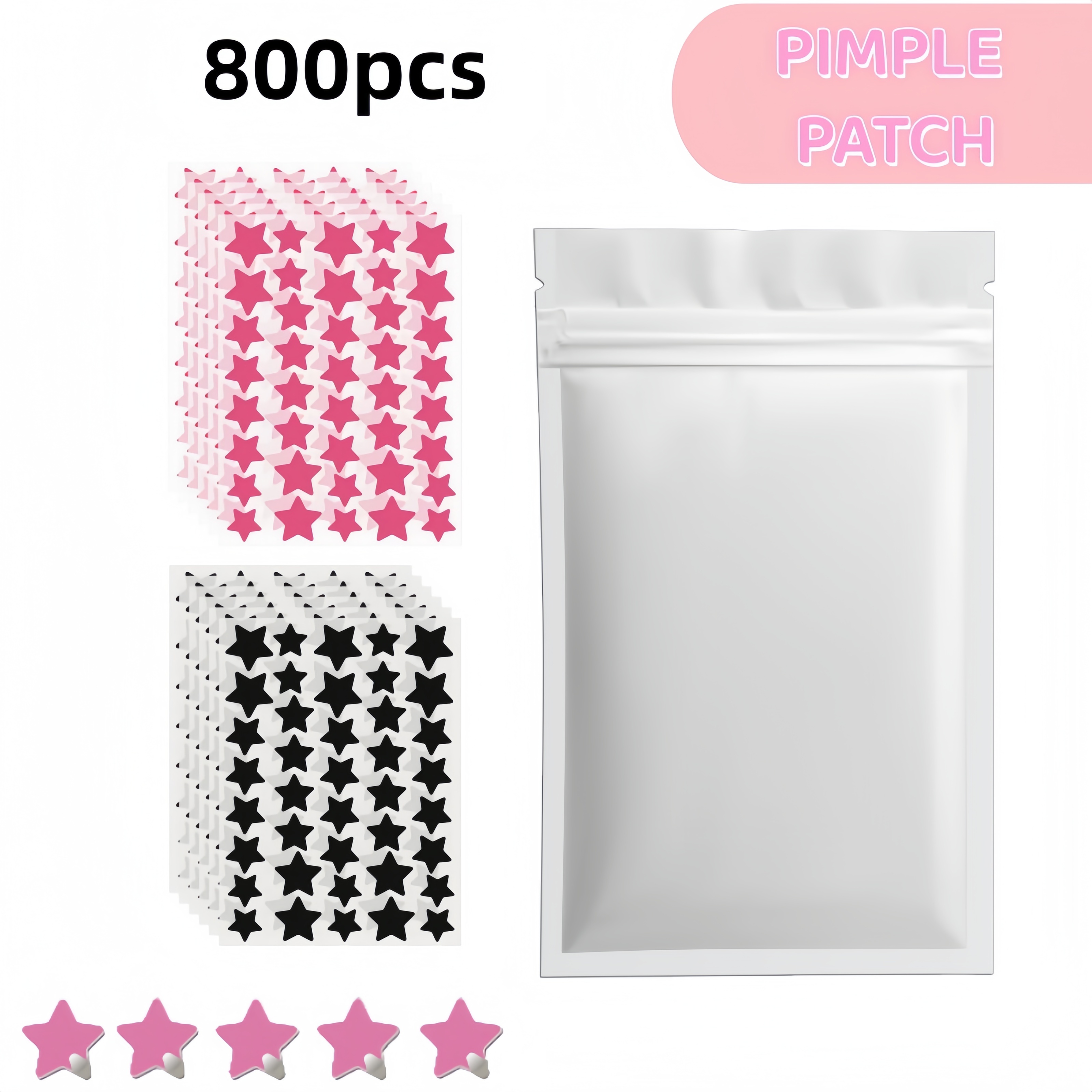 400/800pcs Red & Black Star Pi - Skincare Moisturizer avis et prix