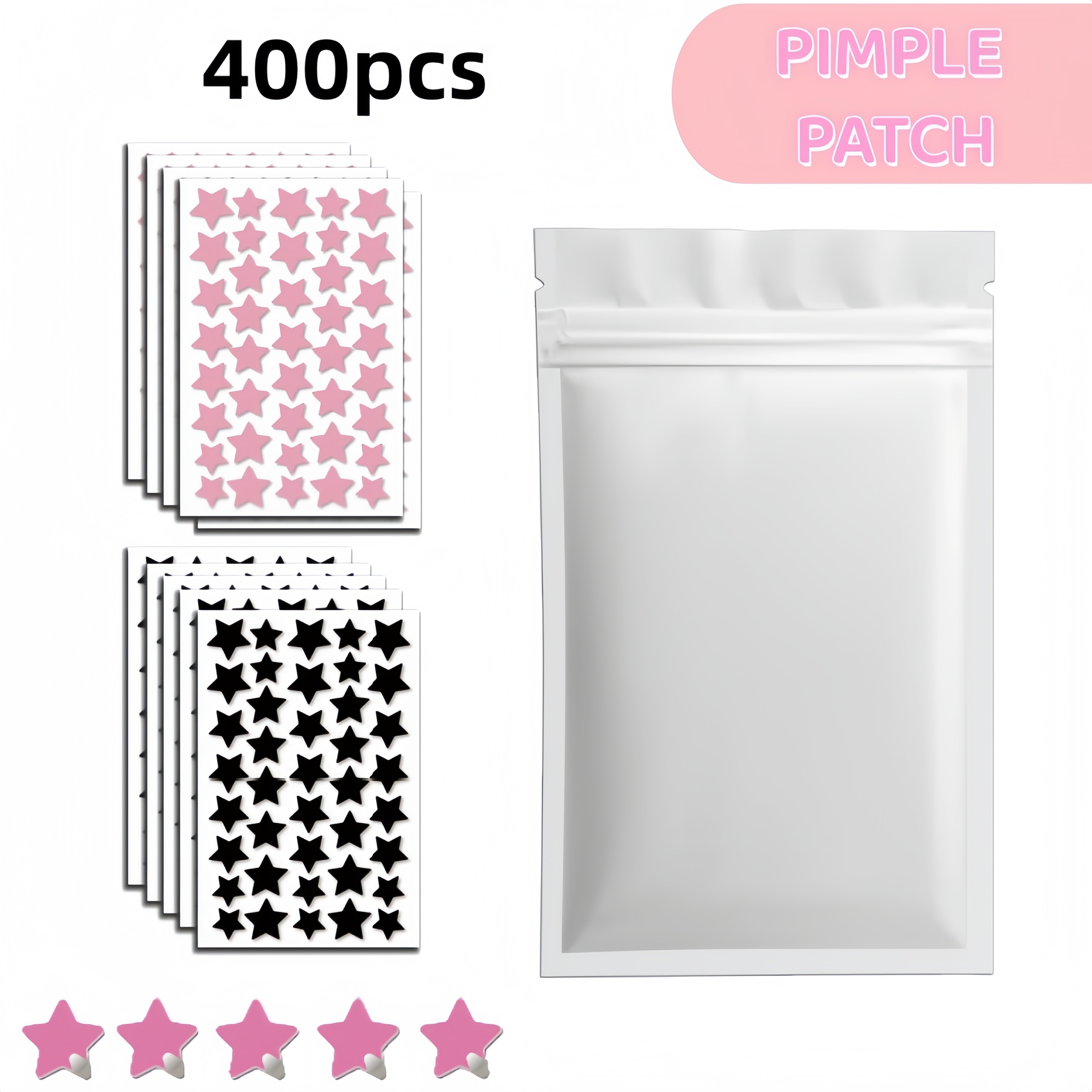 400/800pcs Red & Black Star Pi - Skincare Moisturizer avis et prix