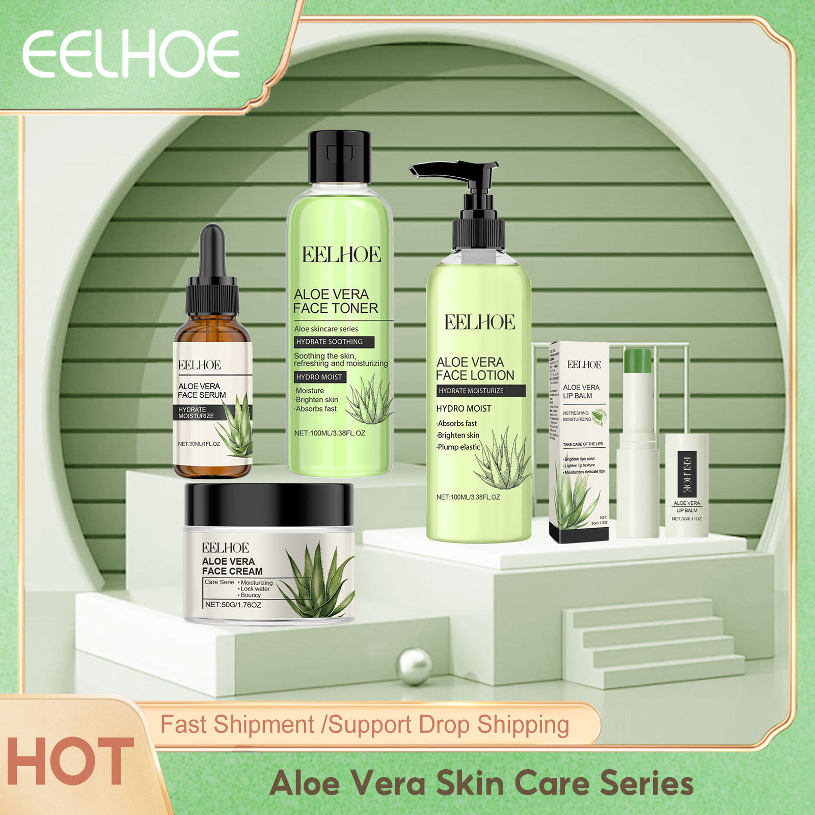 Eelhoe Aloe Vera Skin Care Ser - Skincare Glowing avis et prix