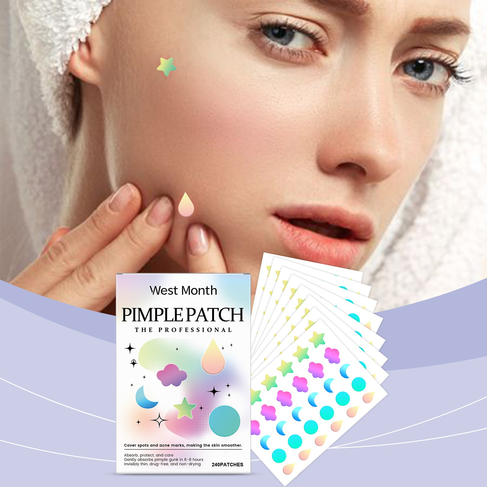 Colored Acne Patches, soft gen - Skincare Moisturizer avis et prix