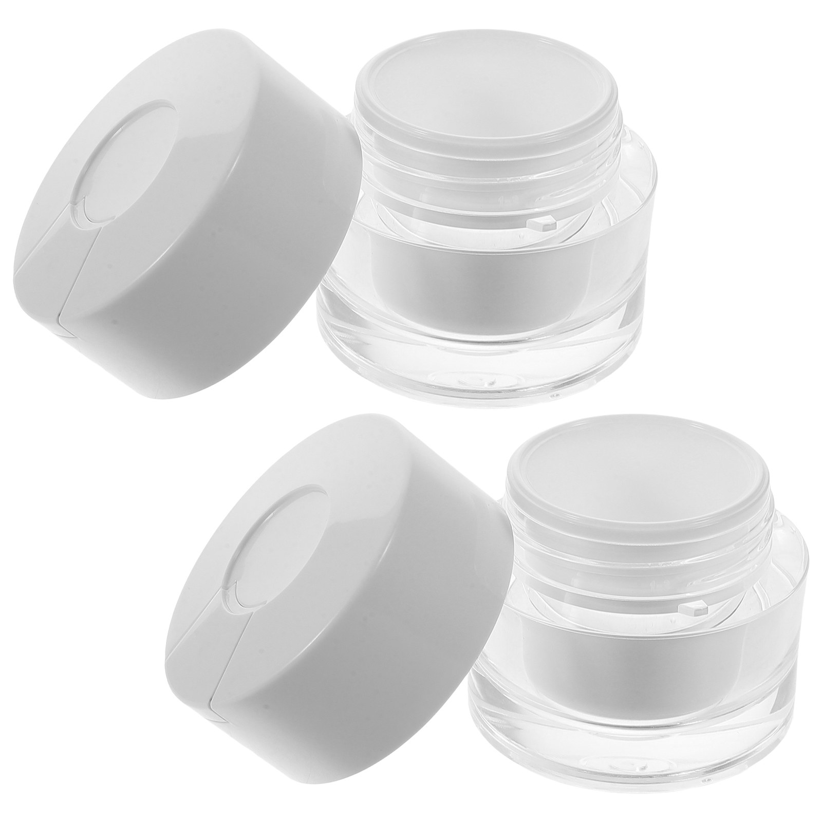 2Pcs 30G Elegant Spoon-Lid Jar - Skincare Oat avis et prix