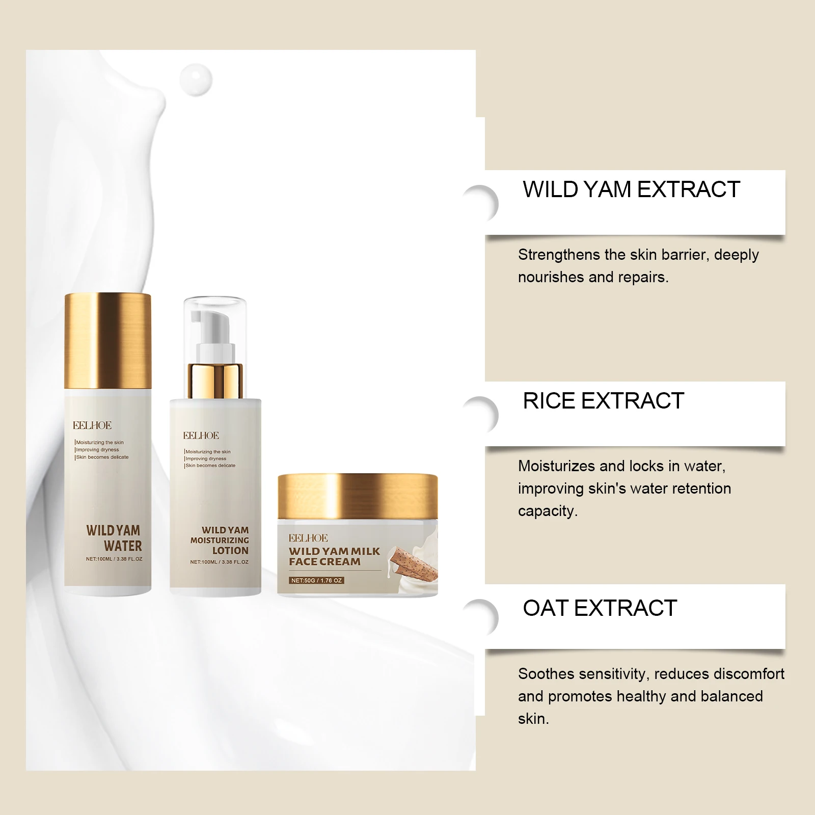 Wild Yam Moisturizing Skin Car - Skincare Oat avis et prix