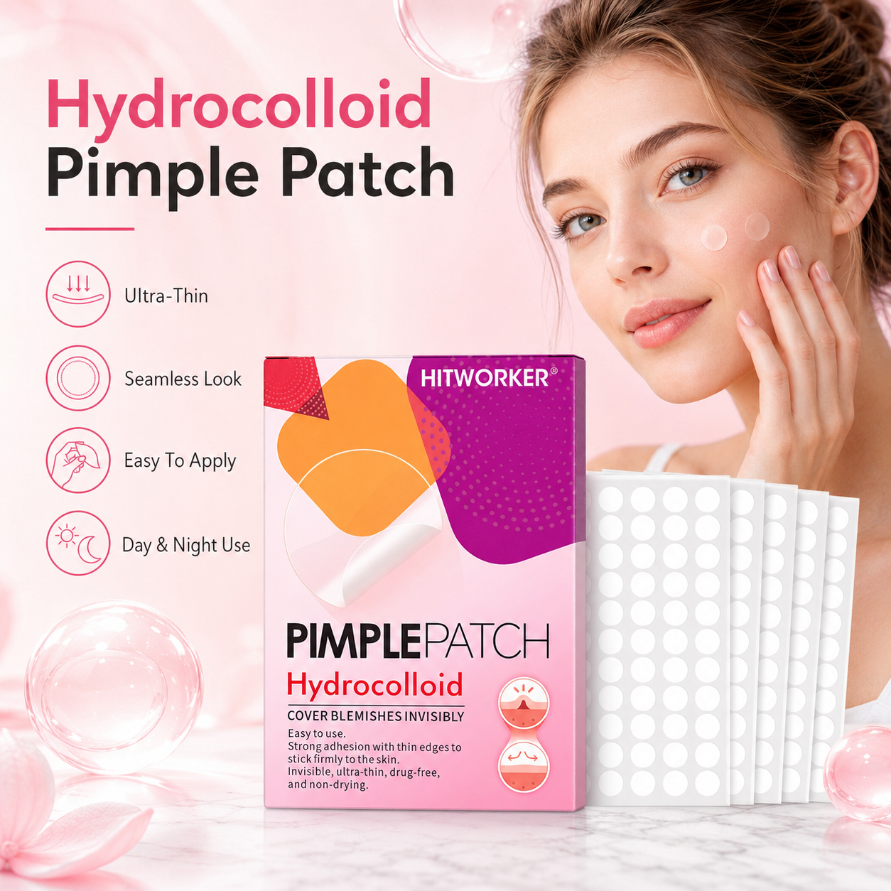1200/400pcs/box invisible acne - Skincare Basic avis et prix