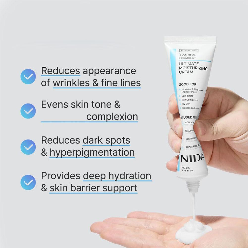 100ml Nida Moisturizing Creamn - Skincare Centella avis et prix