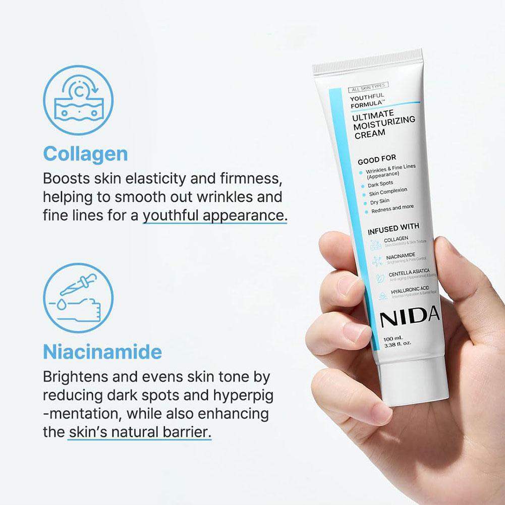 100ml Nida Moisturizing Creamn - Skincare Centella avis et prix