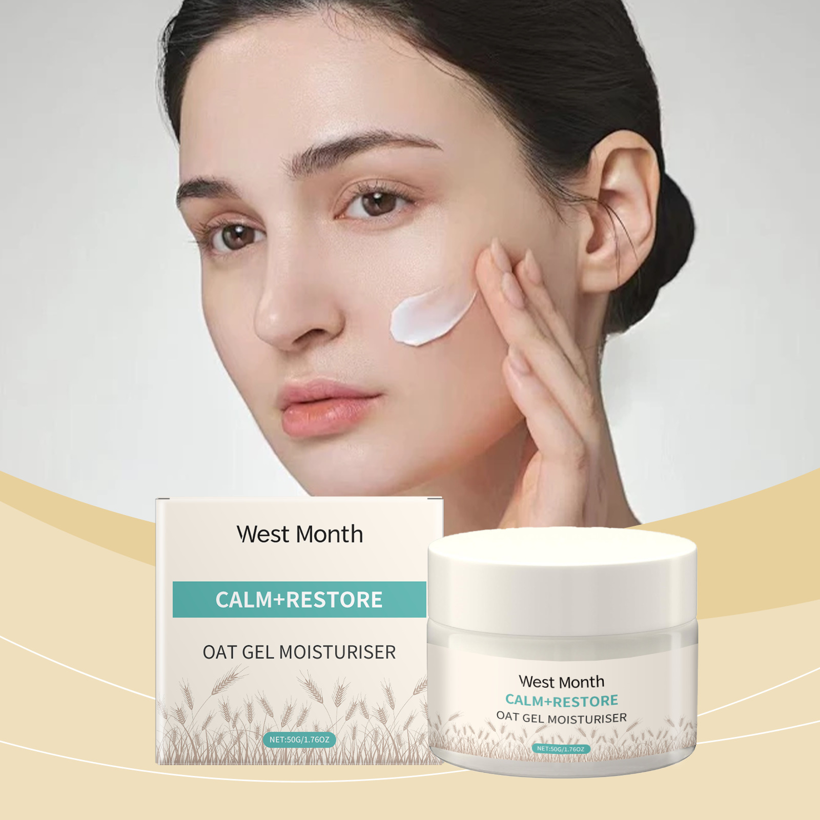 50g Oat Moisturizing Face Crea - Skincare Oat avis et prix
