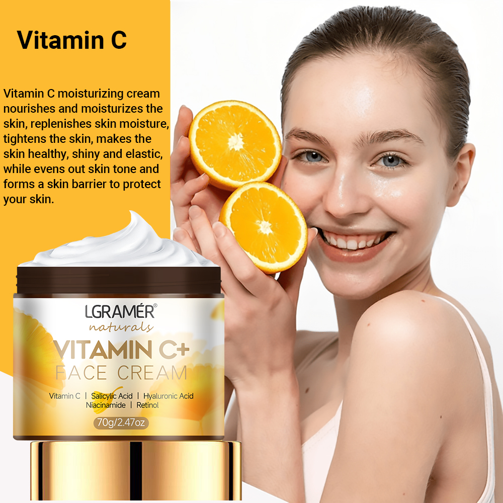 Vitamin C Face Cream Retinol S - Skincare Glad2Glow avis et prix