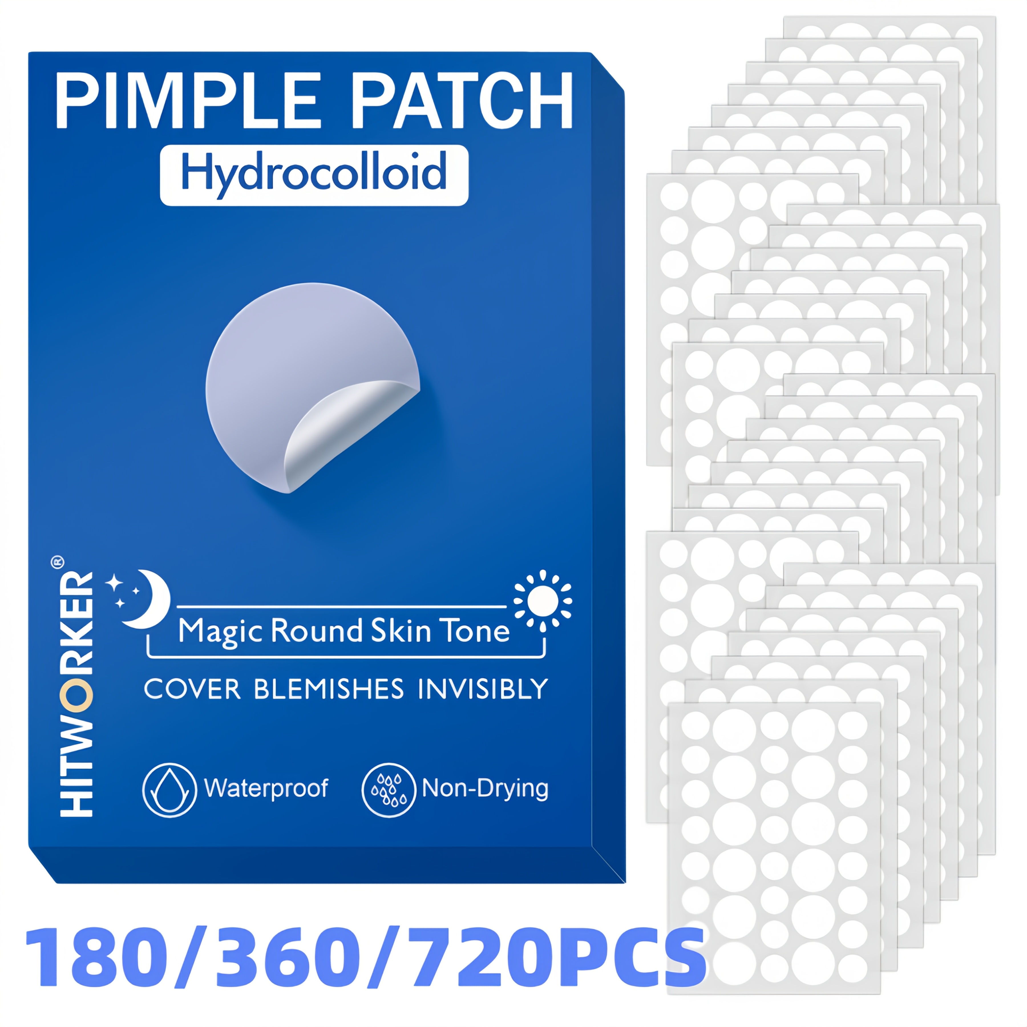 180/360/720pcs acne patches, w - Skincare Moisturizer avis et prix