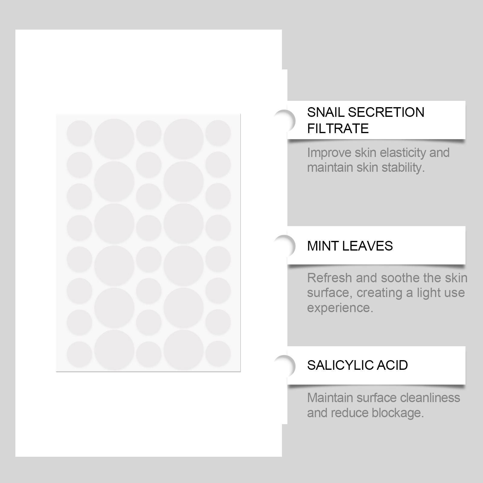 Snail pimple patches Improve W - Skincare Moisturizer avis et prix