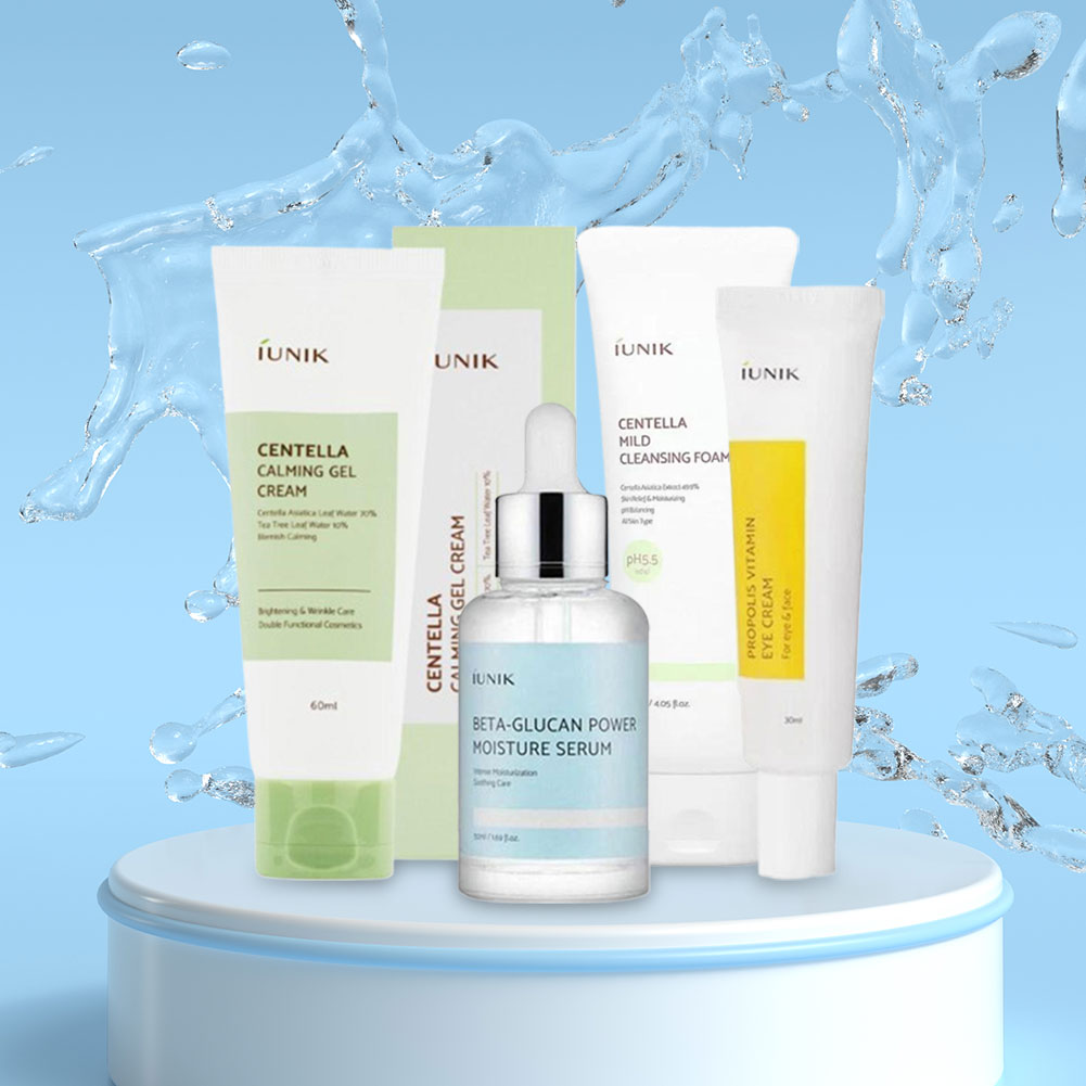 Korean IUNIK Beta-Glucan Skinc - Skincare Centella avis et prix