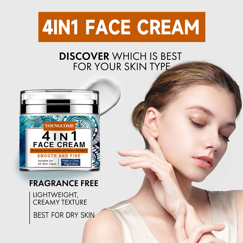 4 IN 1 Face Cream Retinol Smoo - Skincare Glad2Glow avis et prix