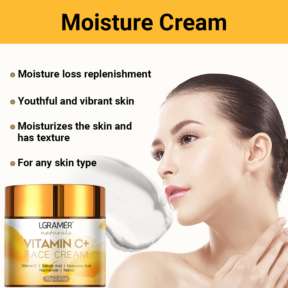 Vitamin C Face Cream Retinol S - Skincare Glad2Glow avis et prix